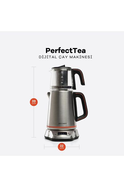Dexart Black Steel Perfecttea Digital Tea Maker