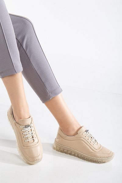 By Yağlıoğlu 00145300   Genuine Leather Full Orthopedic Soft Casual Shoes