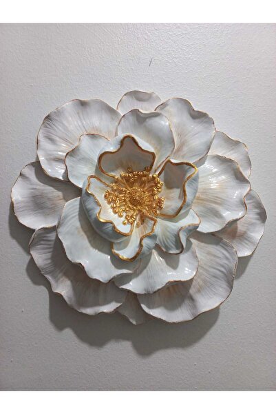 ZE DEKORASYON Beyaz Şık Duvar Ve Masa Çiçeği 22x20cm