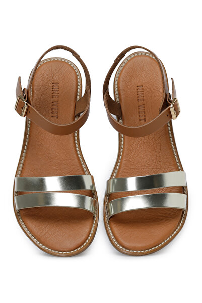 Nine West Vejo 3fx Altın Kadın Düz Sandalet