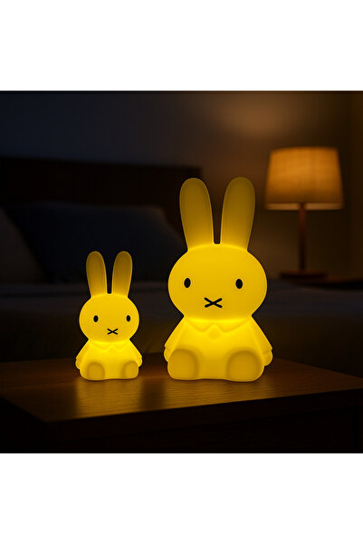 Genel Markalar Miffy Tavşan Gece Lambası Orta Boy 18 Cm Gün Işığı Pilli