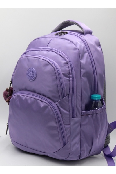 Bevitton Rucsac și ghiozdan de dimensiuni mari din țesătură rezistentă la apă de culoare violet / 2100