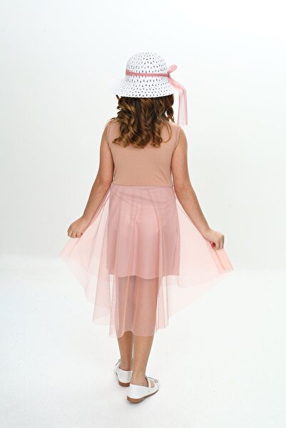 LUNA FSH DÖNEN PULLU ŞAPKALI KIZ ÇOCUK ELBİSE