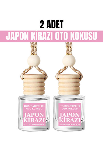 homeartplus 2 Li Japon kirazı oto kokusu parfüm ip askılı 8ML