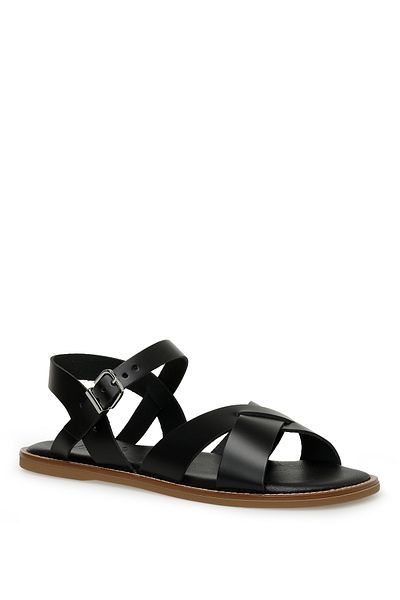 İnci Roel 3fx Black Women's Flat Sandals