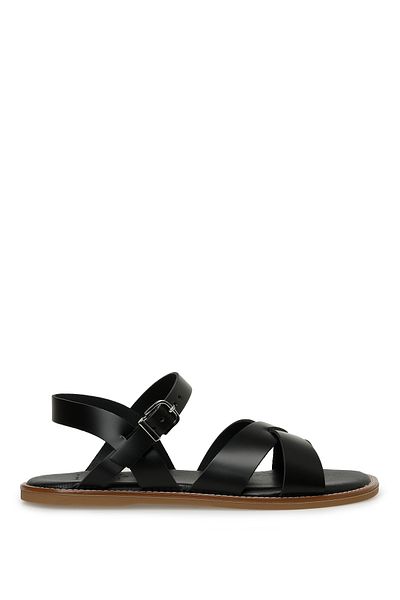 İnci Roel 3fx Black Women's Flat Sandals