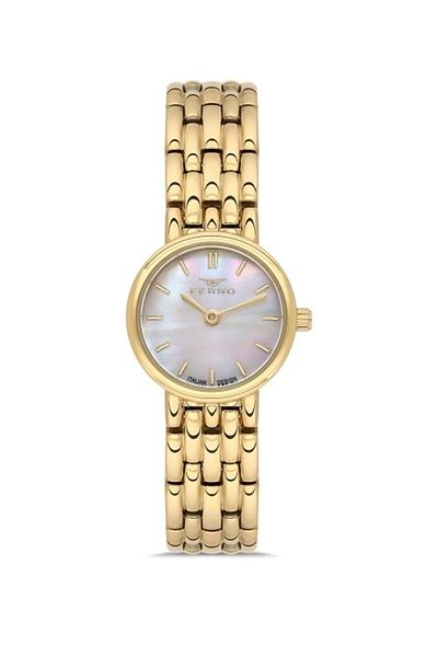 FERRO Yellow Steel Band Women's Wrist Watch Fl21486A-B
