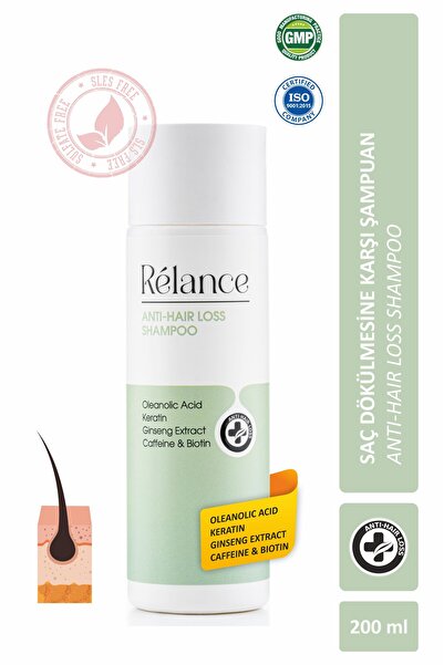 Relance Saç Dökülmesi Karşıtı Şampuan Sülfatsız Şampuan Saç Dökülmesine Karşı...