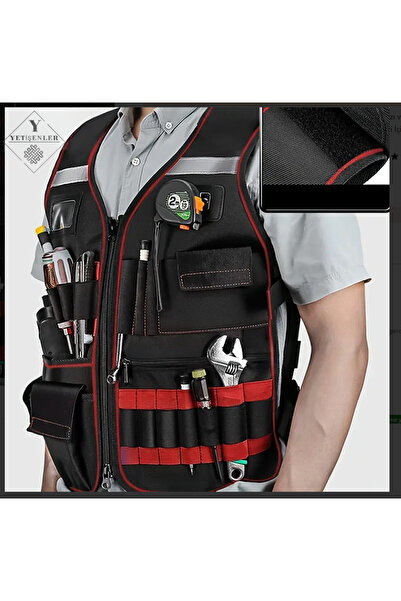 YETİŞENLER Elektrikçi Yeleği Ağaç İşçileri, İnşaat İşçileri İçin Çok Amaçlı A...