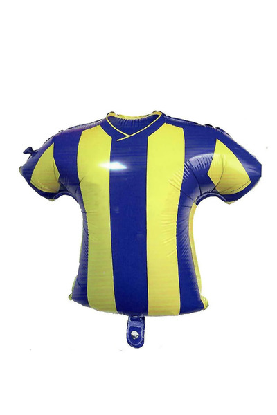 party world Takım Temalı Forma Şeklinde Folyo Balonlar Sarı-Kırmızı, Siyah-Be...