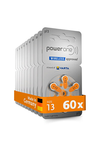 powerone بطاريات أجهزة السمع اللاسلكية المعتمدة (PR48) من الزنك-الهواء 1.45 ف...