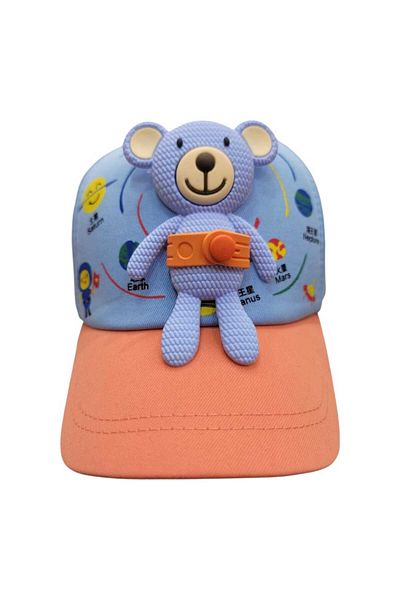 Aware Time Pălărie reglabilă unisex pentru copii de 4-8 ani cu jucărie