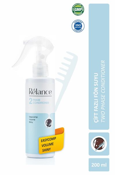Relance Fön Suyu, Saç Bakımı, Çift Fazlı, Elektriklenme Karşıtı Saç Bakımı 200ml