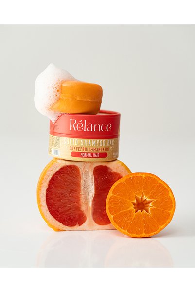 Relance Solid Shampoo, Natural Shampoo for Normal Hair, Shea Butter, Sulfate-Free 80g