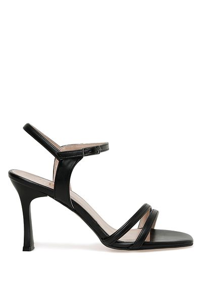 İnci Pearl Serde 3Fx Black Women's Heeled Sandals