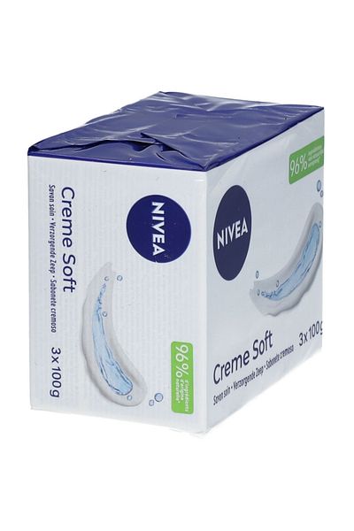 NIVEA SOAP 3BUCX100G SOFT CREAM
