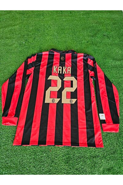 Lion Spor A.C Milan 125Th Year Kaka 22 Printed Custom Nostalgia Long Sleeve J...