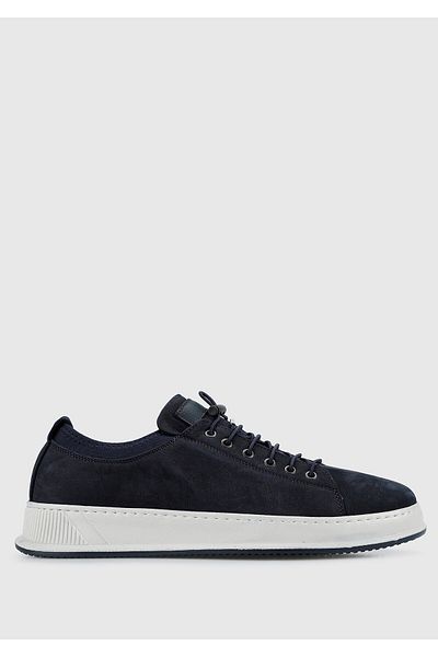 Provoq Leather Men's Shoes - Navy Blue