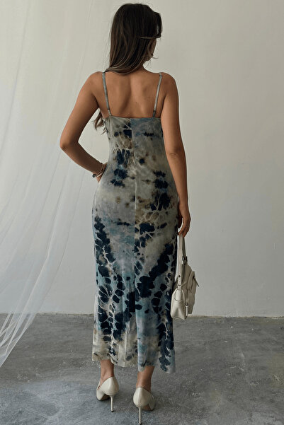 Paw Garage Γυναικείο φόρεμα με μοτίβο Megan με ρυθμιζόμενο λαιμόκοψη και επένδυση με λουράκια