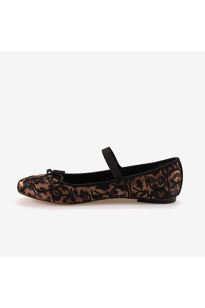 KEMAL TANCA Balerina de damă cu model leopard T7