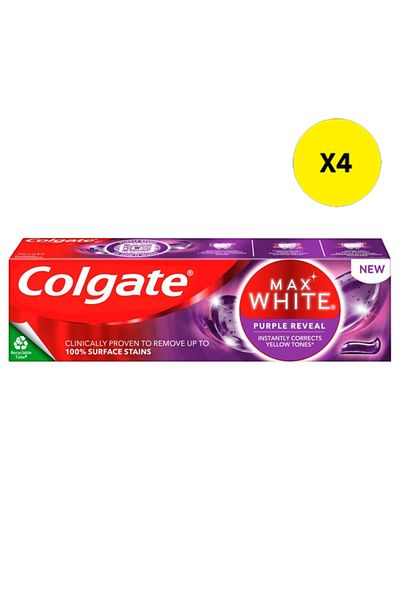 Colgate X4 - COLGATE PASTA DINTI 75ML MAX WHITE PURPLE REVEAL