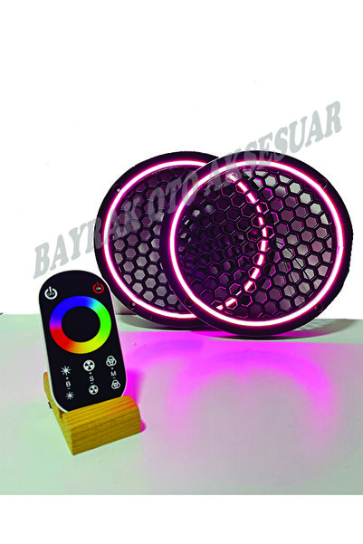 Onerous Özel Üretim Dokunmatik Kumandalı 20 CM Neon Işıklı Midrange Hoparlör Kapağı 1 Takım (2 Adet)