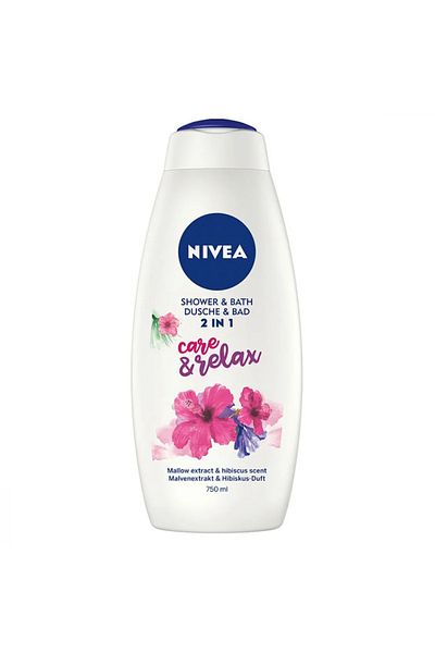 NIVEA FOAMING/SHOW GEL 750ML 2IN1 CARE&RELAX