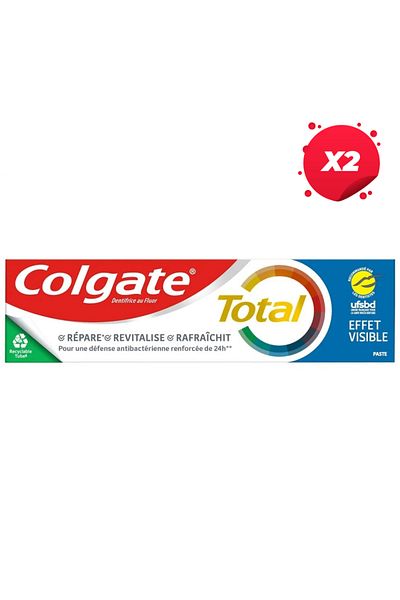 Colgate X2 - COLGATE PASTA DINTI 75ML TOTAL EFFET VISIBLE