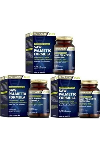 Nutraxin Saw Palmetto Formula 60 Tablet 3 Adet
