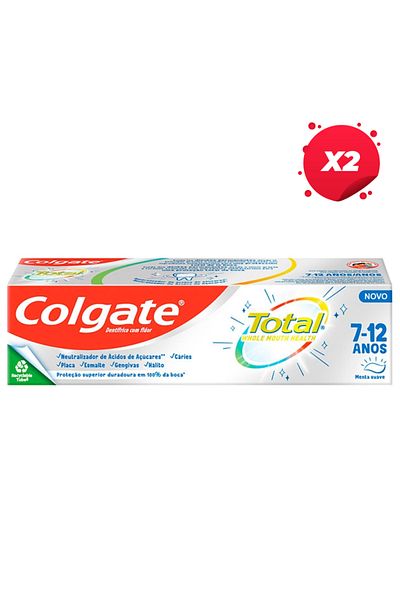 Colgate X2 - COLGATE TOOTHPASTE JUNIOR 50ML 7-12 YEARS MINT