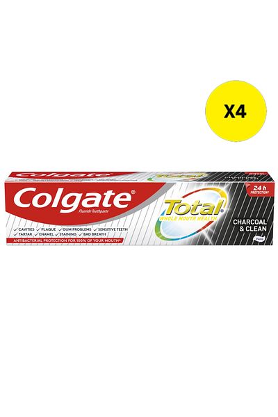 Colgate X4 - COLGATE TOOTHPASTE 75ML TOTAL CHARCOAL CLEAN