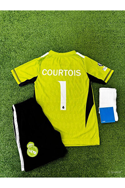 Lion Spor Thibaut Courtois Special Design Kids Goalkeeper Jersey (Forma Short...
