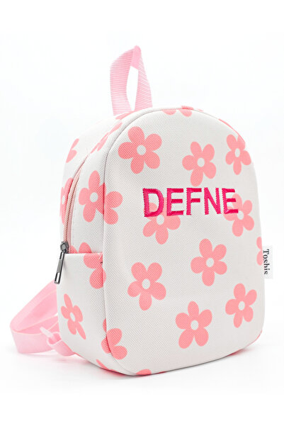 Tosbiş [ İSTEDİĞİNİZ İSMİ NAKIŞLA YAZIYORUZ ] Harika Çiçekler 0-8 Yaş Çocuk Sırt Çantası, Anaokulu Çantası