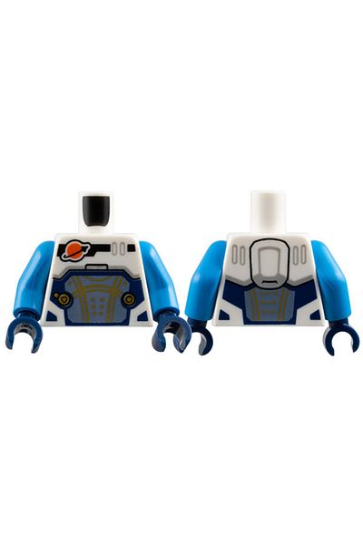 LEGO Blue Astronaut Mini Figure Torso Family Accessory
