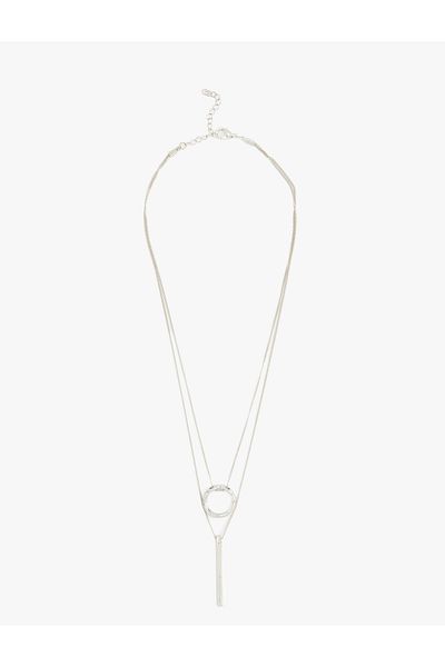 Koton Double Row Geometric Chain Necklace