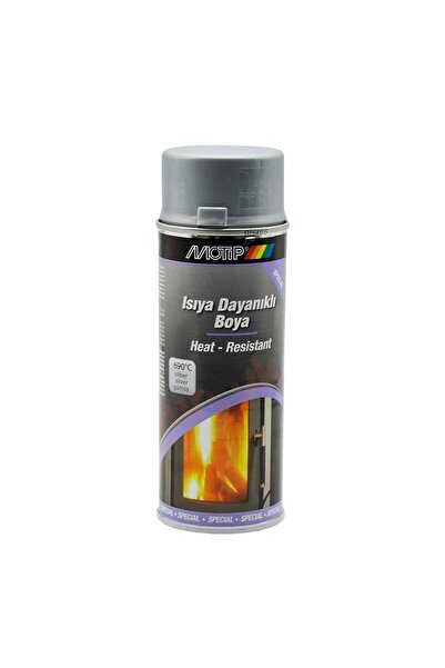 Motip Gümüş Gri 690° Derece Isıya Dayanıklı Yanmaz Sprey Boya 400 ml