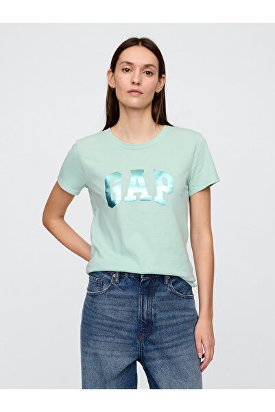 GAP Kadın Mavi Gap Logo T-Shirt
