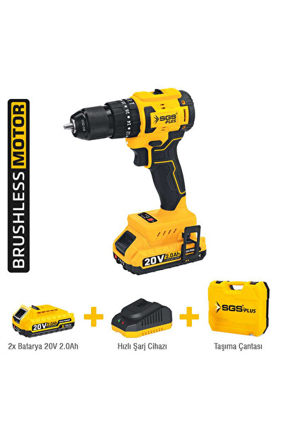 İBTAŞ Sgs5532 - 20 Volt 2 Amper 60 Nm Tork Akülü Darbeli Matkap Vidalama Seti...
