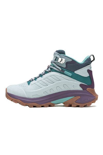 Merrell J038222 Moab Speed ​​2 Ltr Mid Wp Women's Outdoor Hiking Boots Gray Purple