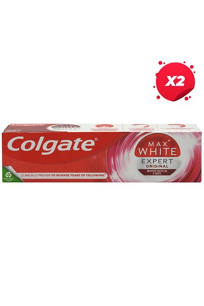 Colgate X2 - COLGATE TOOTHPASTE 75ML MAX WHITE EXPERT PEARL MINT
