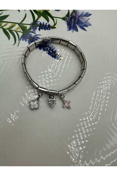 Lav Aksesuar Italian New Fashion Dangle Women Charm Bracelet on 3Pcs Charm an...