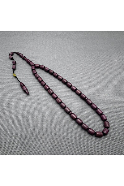 ASLAN Tesbih İsmail EROL Usta işçilikli Mor Gül Ağacı Tespih