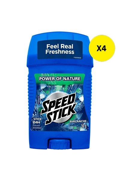 MENNEN SPEED STICK X4 - MENNEN SPEED STICK ANTIPERSPIRANT STICK 50G AVALANCHE