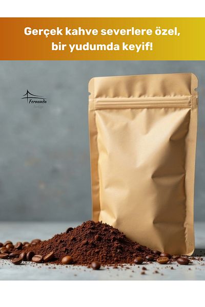 Fernanda New Season Natural Unadulterated Traditional Stone Mill Ground Freshly Ground Turkish Coffee 400 g