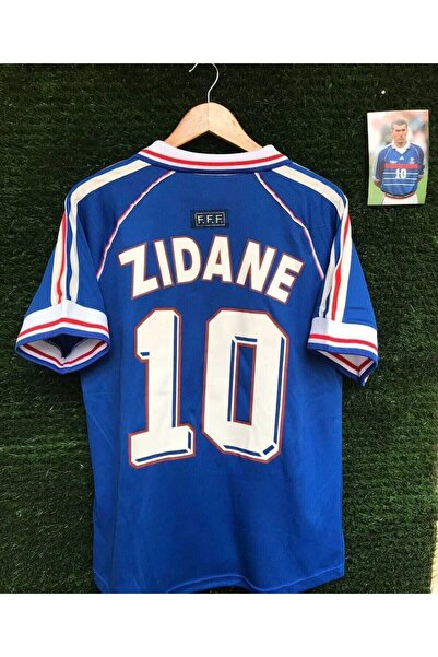 BREATHLESS Fransa Milli Takımı 98 Dünya Kupası Zinedine Zidane Nostalji Forması