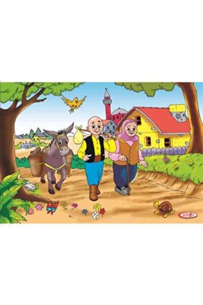 Toy Oyuncak Okul Öncesi Keloğlan Ve Anası Ahşap Yapboz Puzzle 35 Parçalı 25x3...