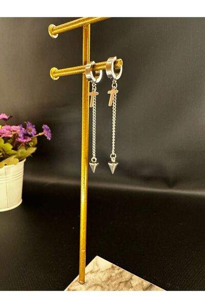 Mutenaura Gotik-Paslanmaz Çelik Küpe Unisex