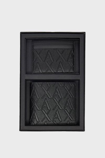 Armani Exchange Embossed Logo Printed Wallet Suit Men's Wallet Suit Xm 001273   Af12133 Uc001