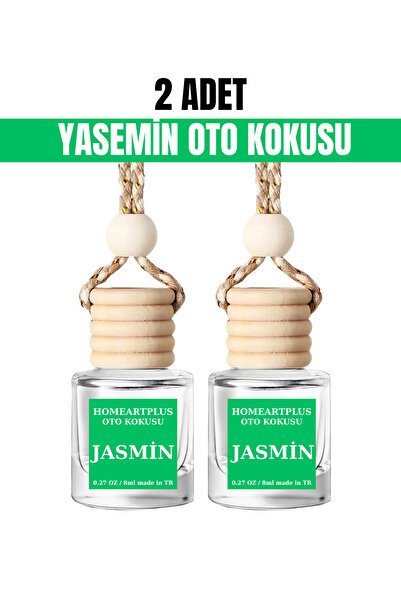 homeartplus 2 Li Yasemin oto kokusu parfüm ip askılı 8ML