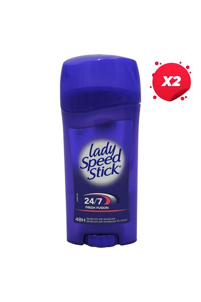 Lady Speed Stick X2 - LADY SPEED STICK ANTIPERSPIRANT STICK 65G FRESH FUSION